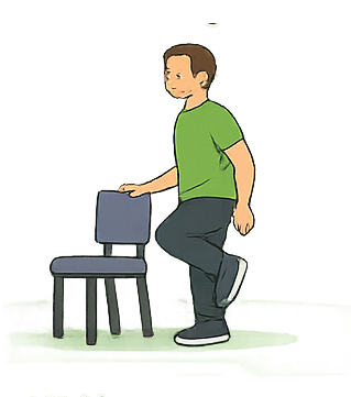 Person doing a Back Leg Raise exercise